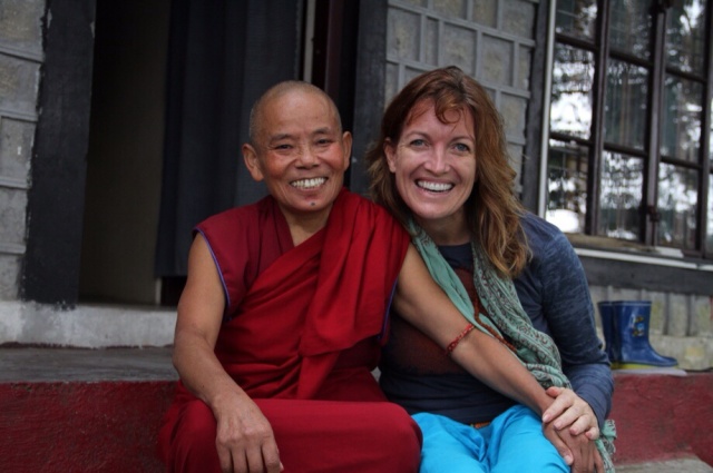Tenzin's radiant smile mirrors her delight with life. 